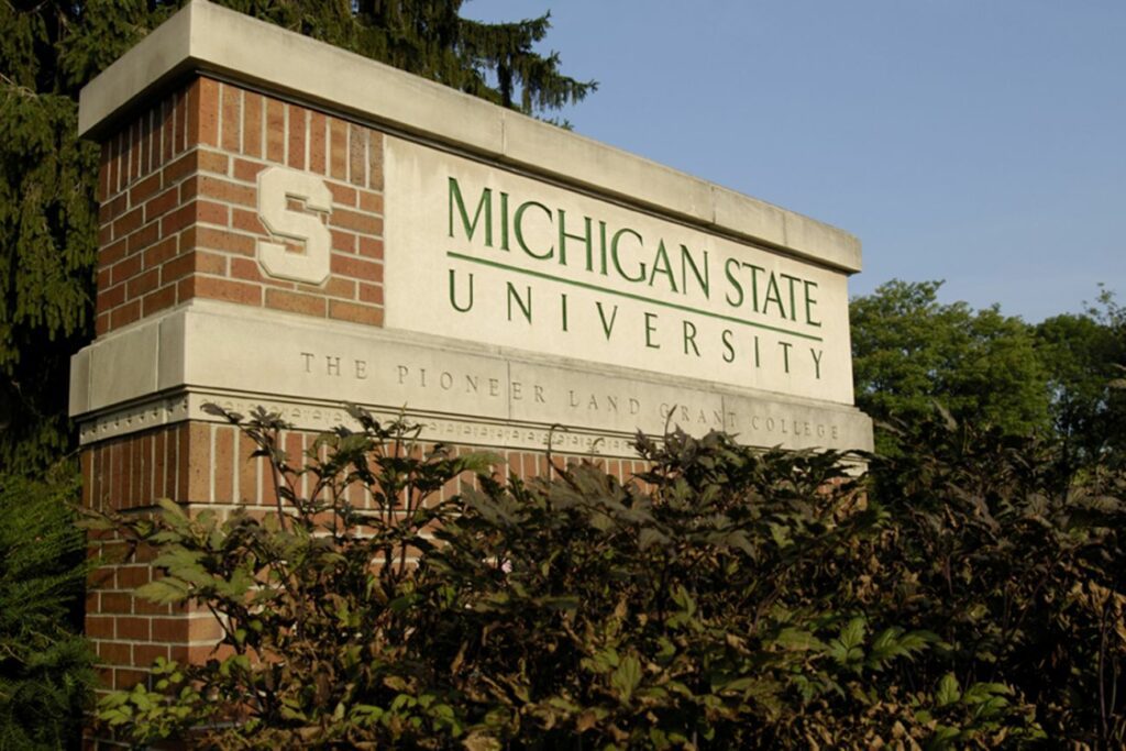 Michigan State Campus SIgn
