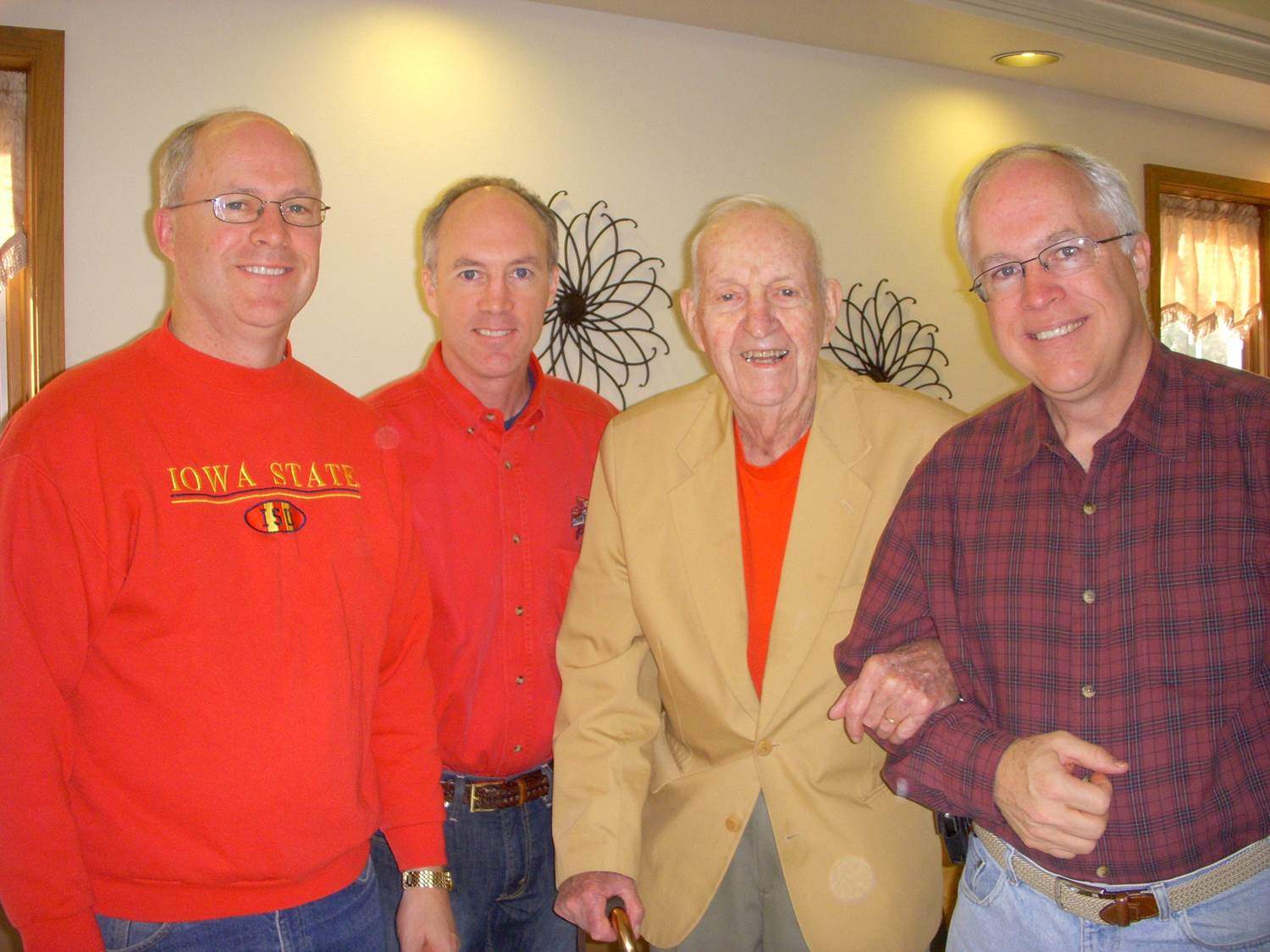 Terry, Kevin & Jim Tobin with CJ Gauger